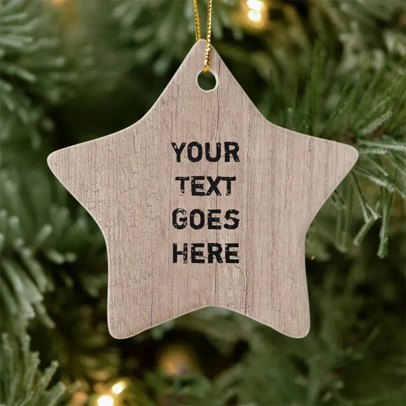 Full Color Ceramic Star Ornament 3