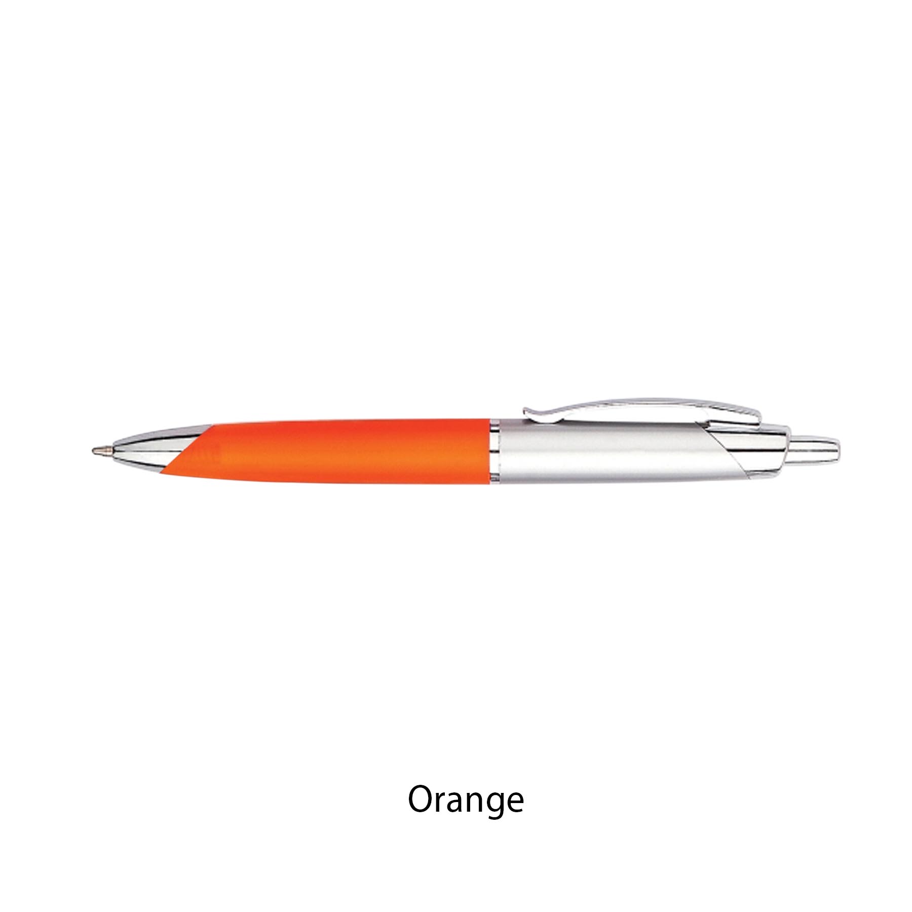 Half Tip Plastic Click Ballpoint Pen 8