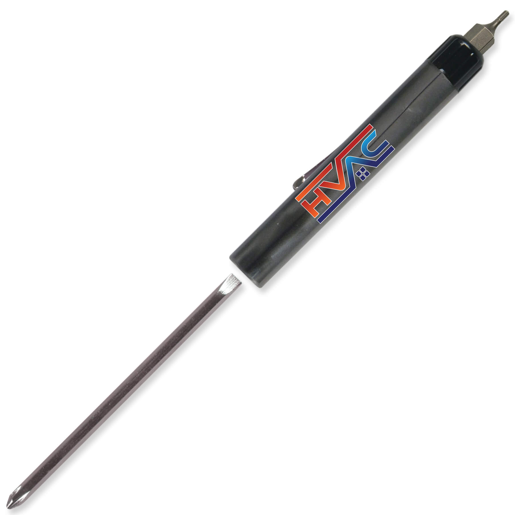 Pocket Screwdriver Reversible Flat Blade + Hex Bit Top 4