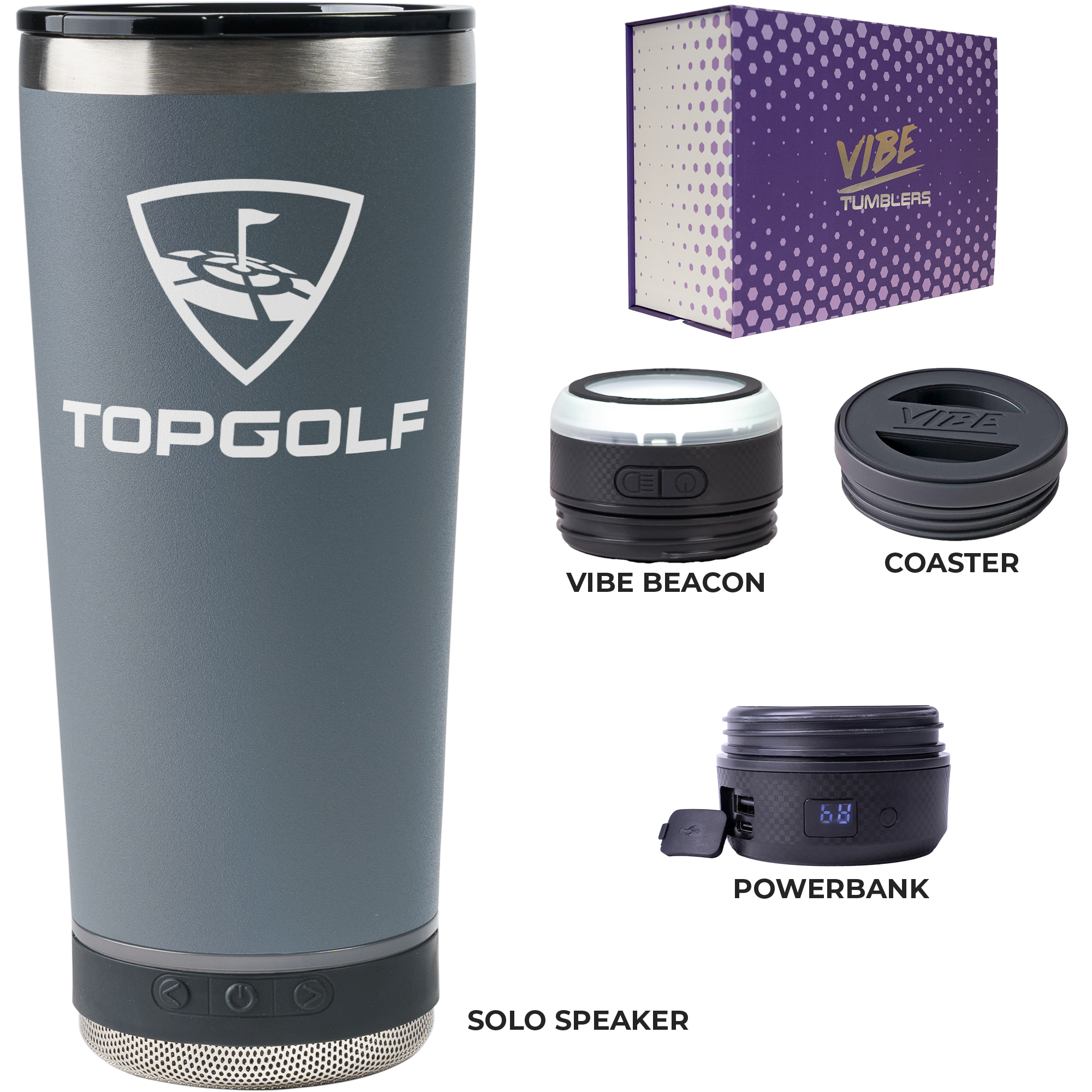 Go Caddy Vibe 18 oz Tumbler Kit 12