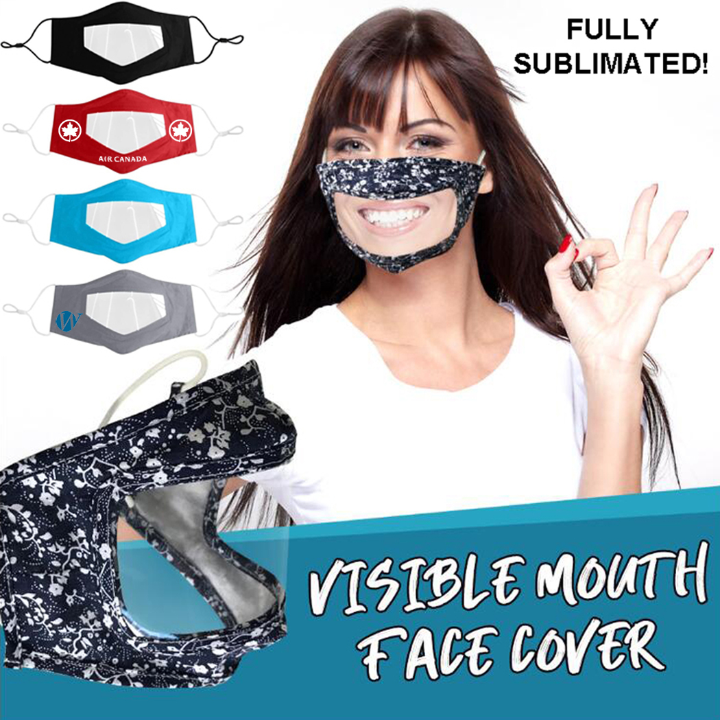 Sprinters Customized Reusable Mask W/ Transparent Window 3
