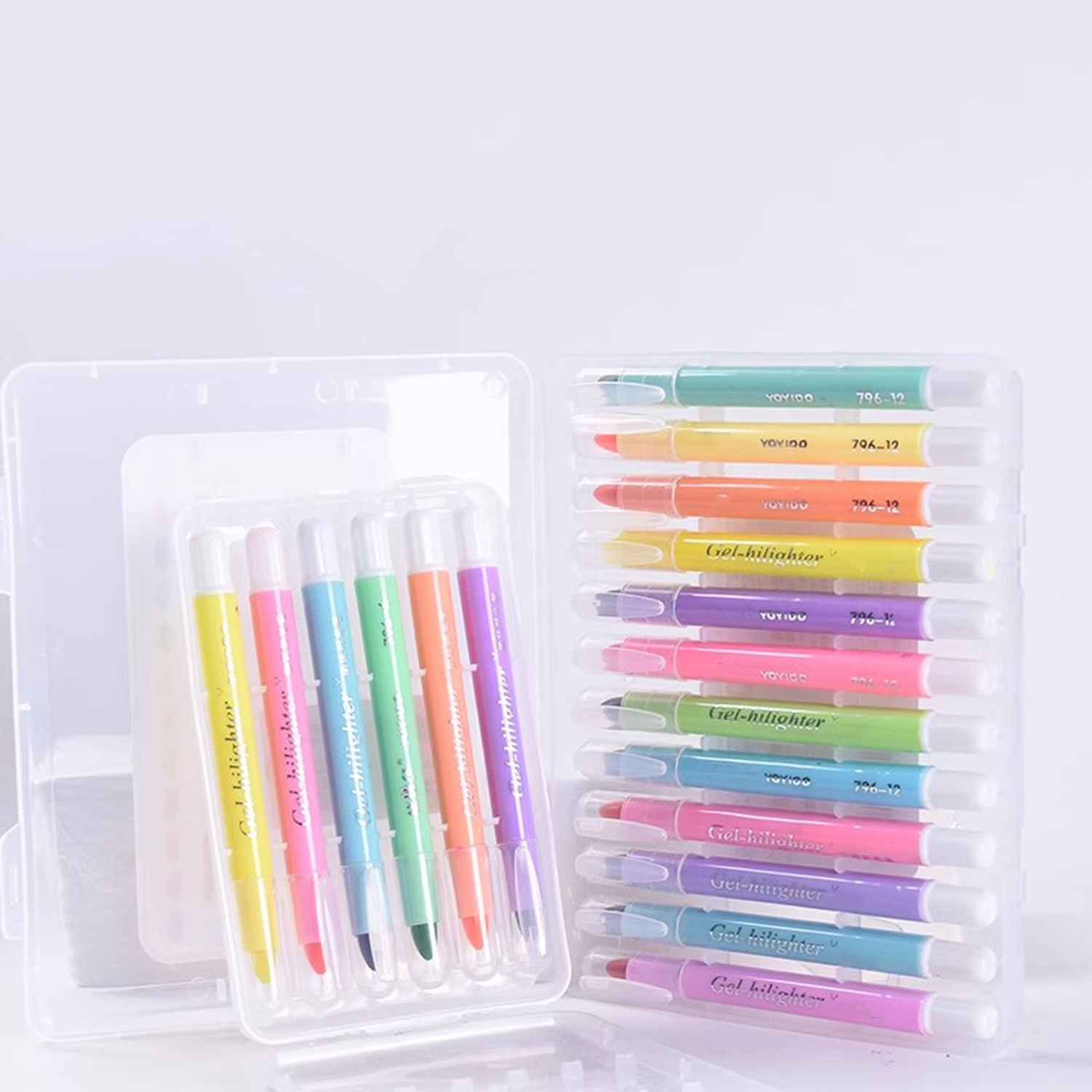 12 PCS Smooth Watercolor Rainbow Twistable Crayon 5
