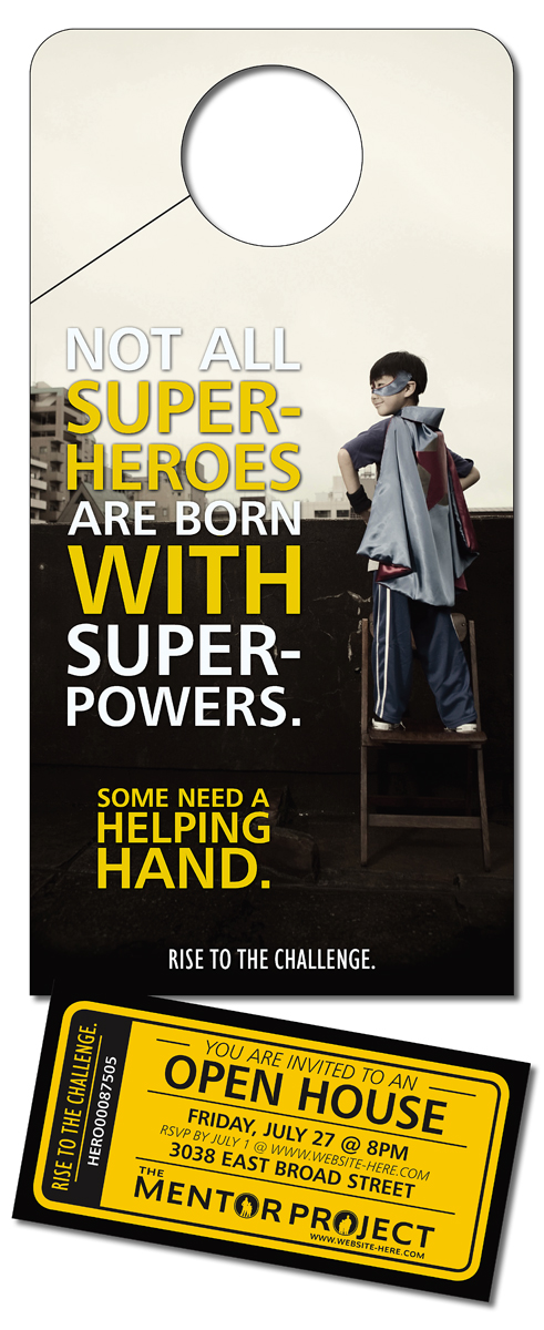 Plastic Door Hanger - 4x10 Laminated with Slit - 14 pt. 4