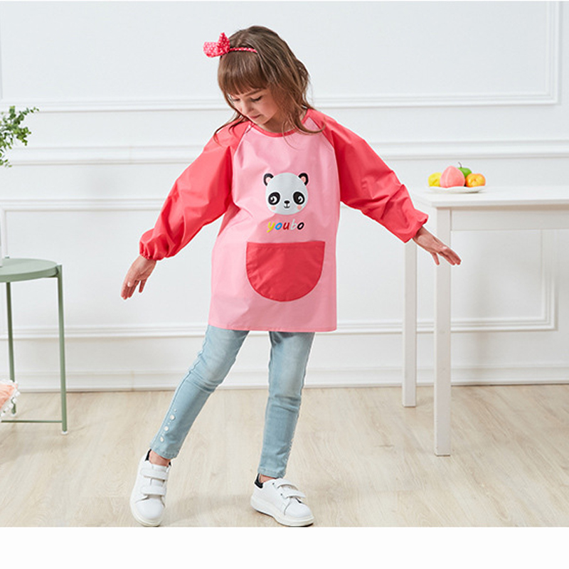 Waterproof Kids Long Sleeve Apron 5