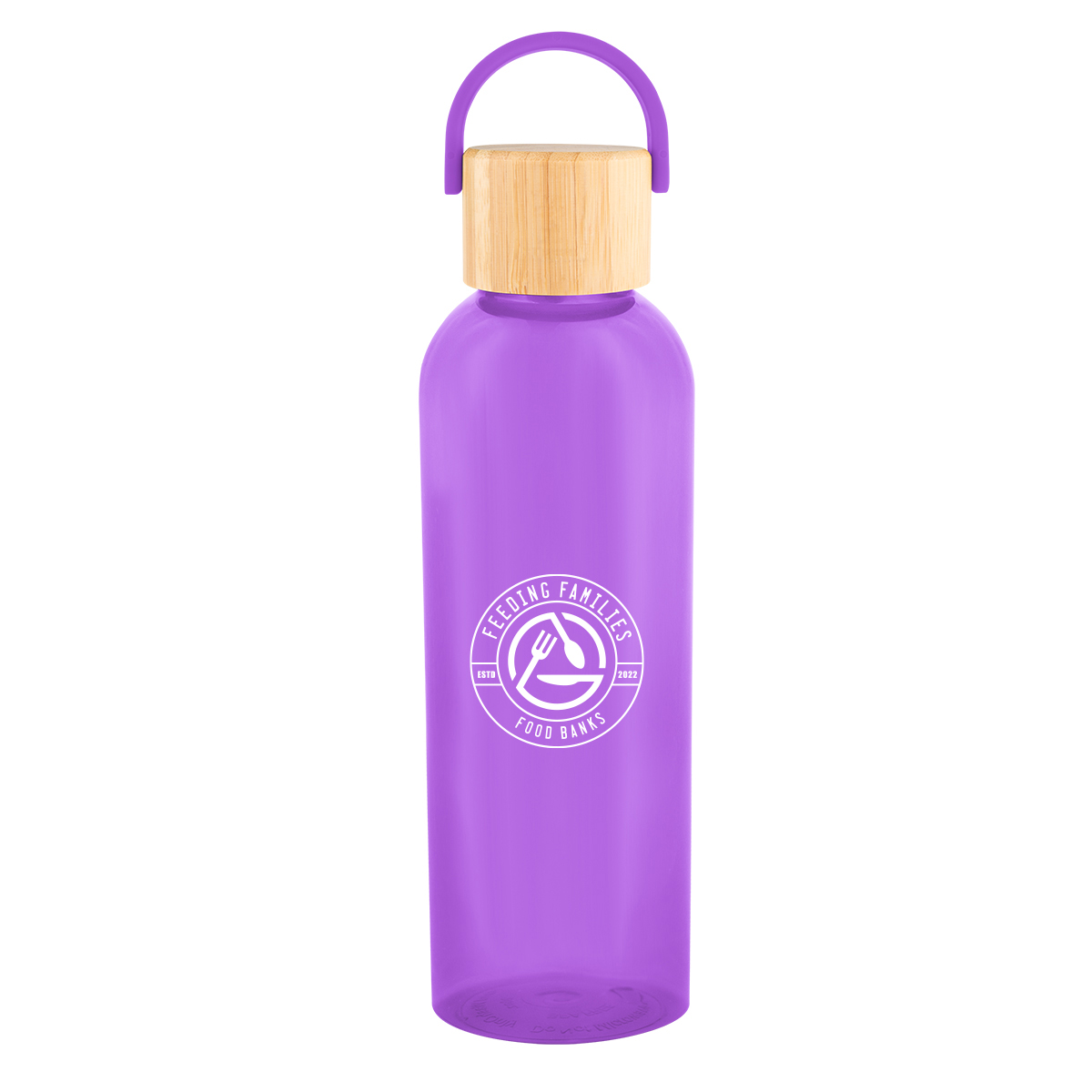 20 Oz. Ally rPET Bottle With Bamboo Lid And Easy Carry Handle 7