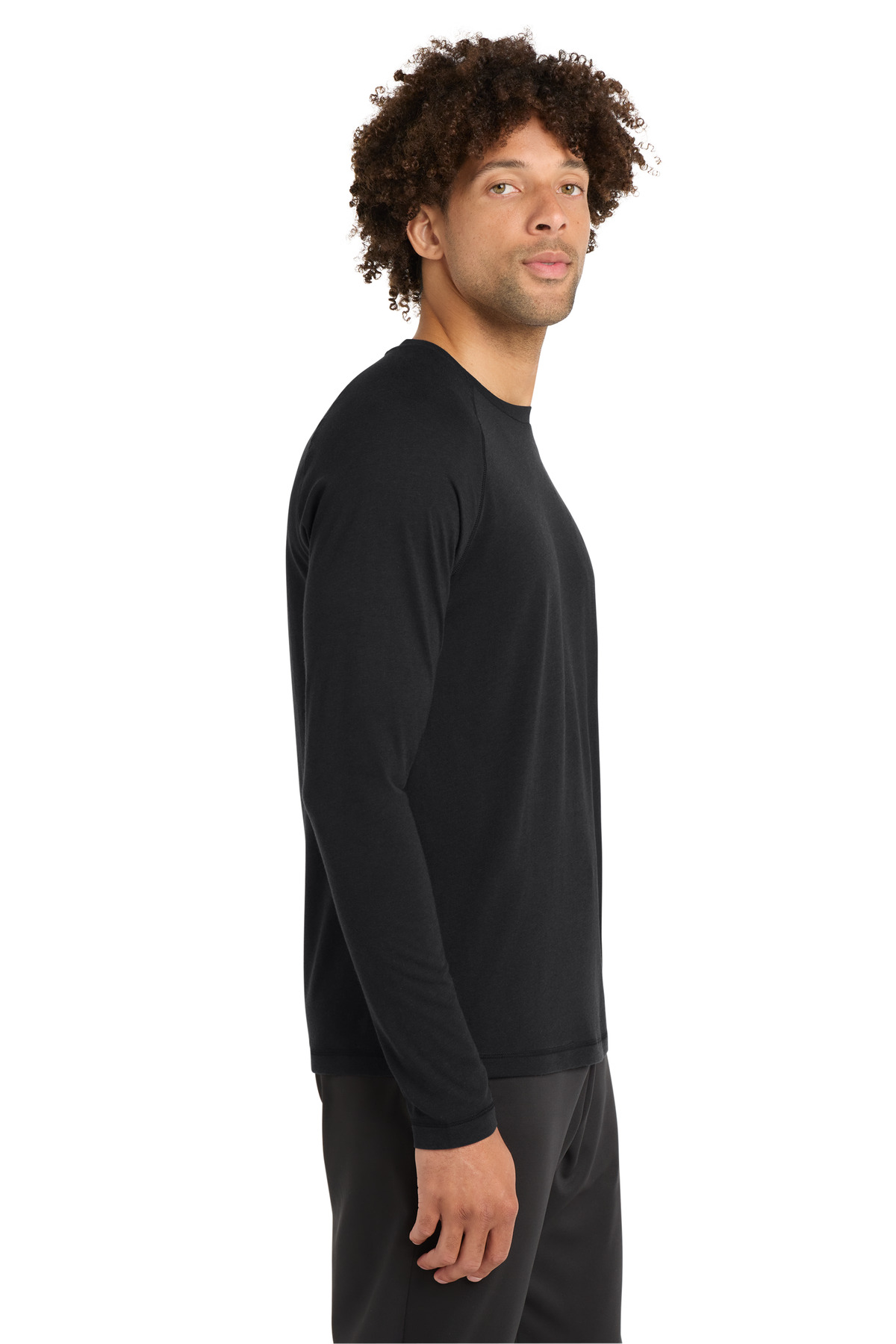 Sport-Tek PosiCharge Long Sleeve Tri-Blend Wicking Raglan Tee ST400LS 35