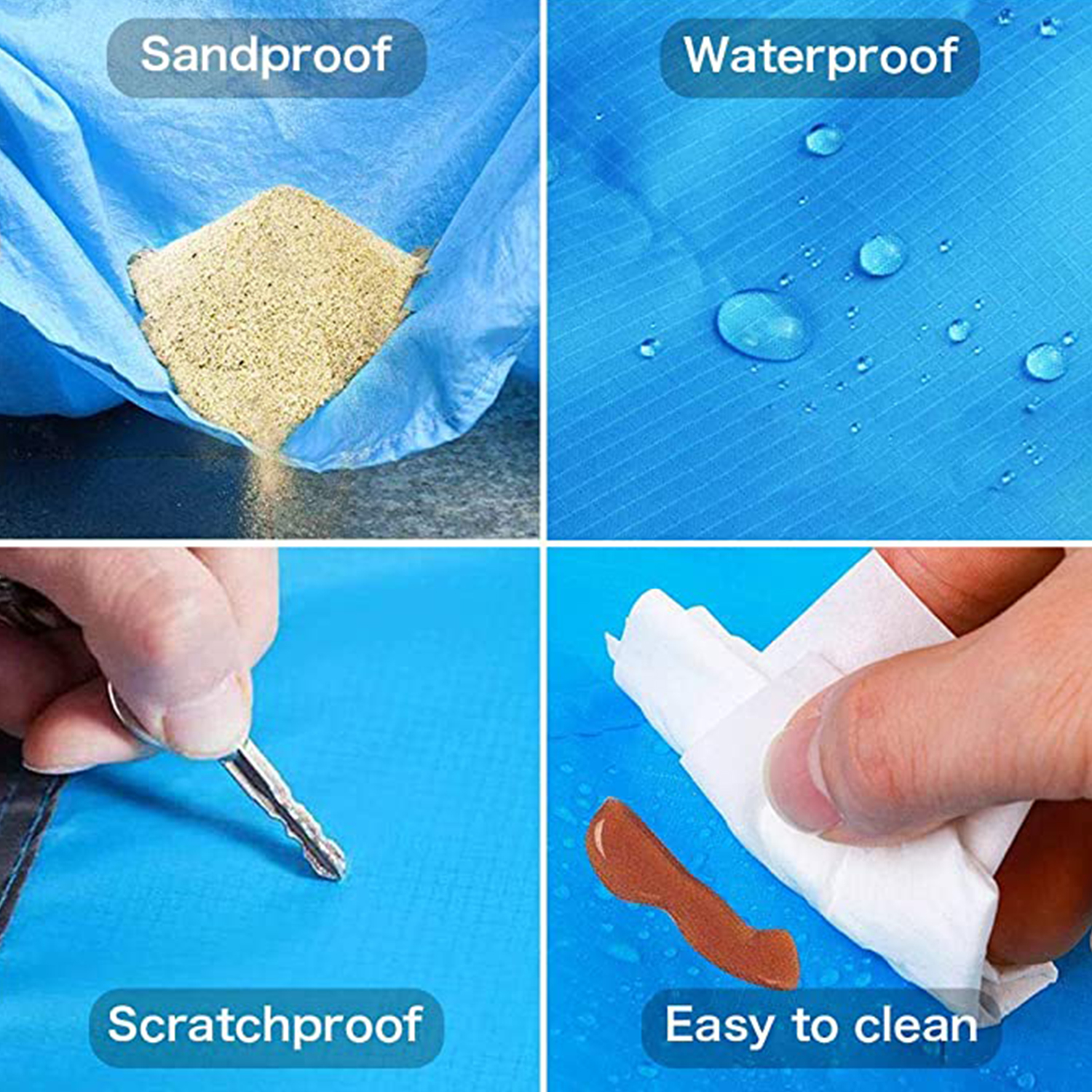Portable Beach Mat Blanket 2