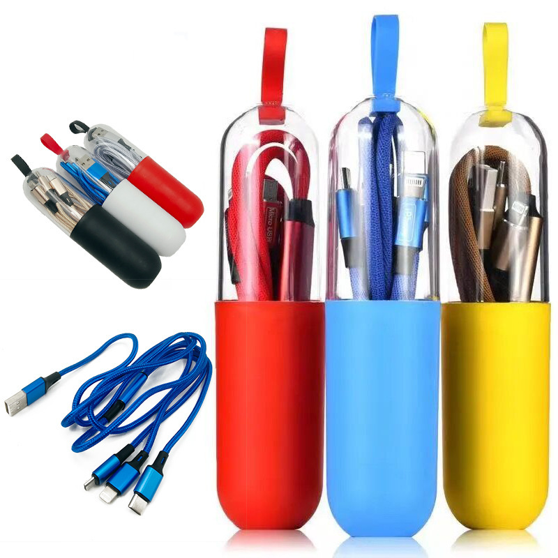 Multi Charger Cable With Capsule Tube Package 2
