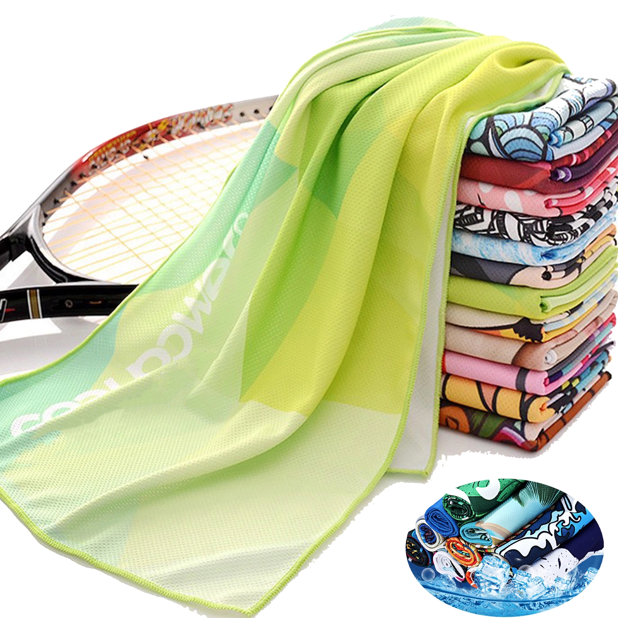Full Color Polyester Fast Dry Cooling Towel MOQ100