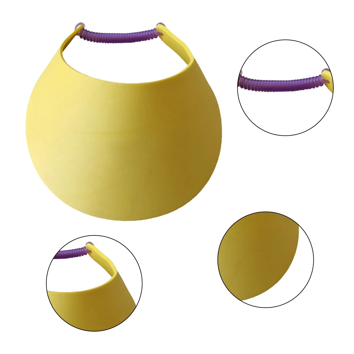 EVA Foam Sun Visor Hat With Elastic Strap For Outdoor Events 7