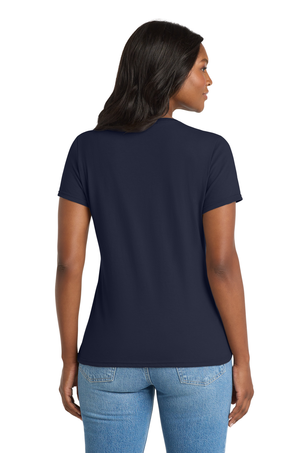 Port & Co Women's Performance Blend V-Neck Tee. LPC381V 56