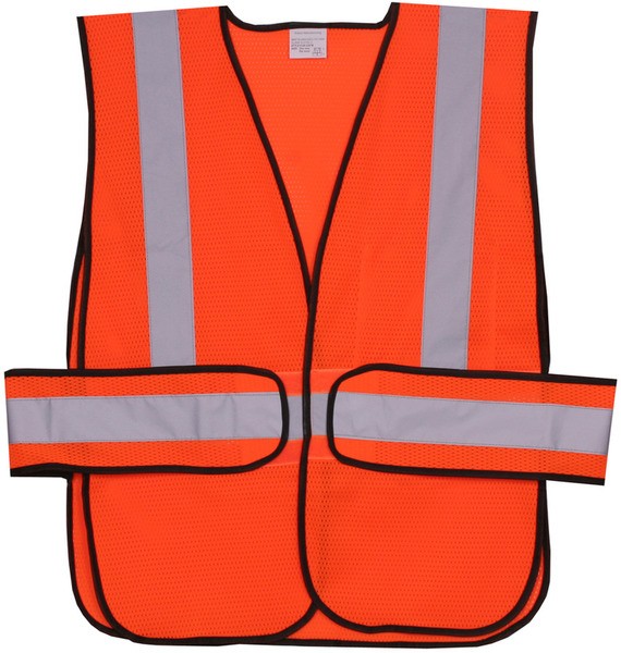 Polyester Orange Mesh Safety Vest SV405