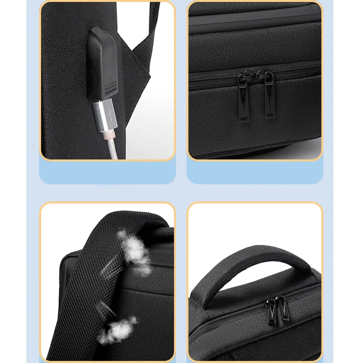 USB Travel Waterproof Backpack 3