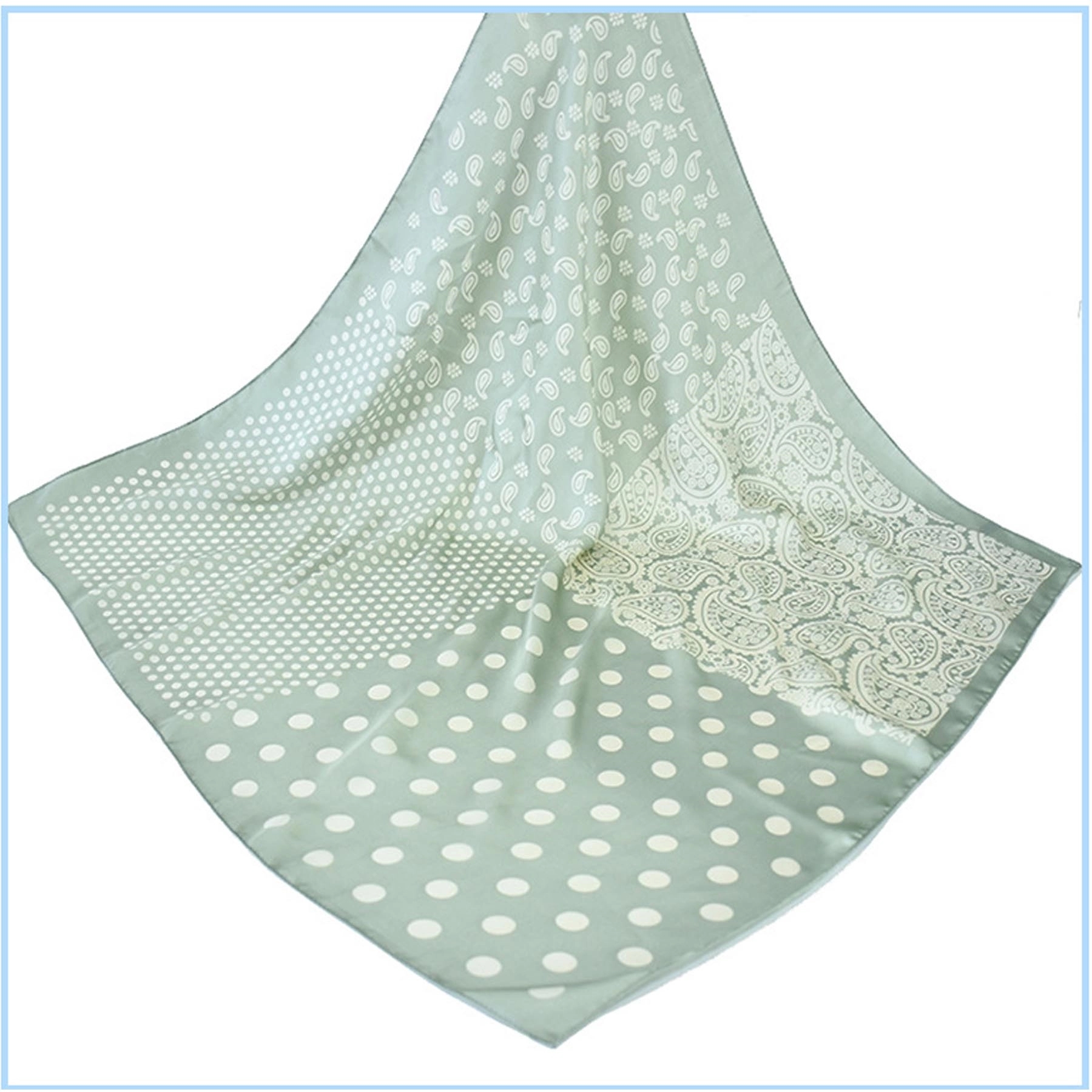 Square Silk Like Hair Scarf 4