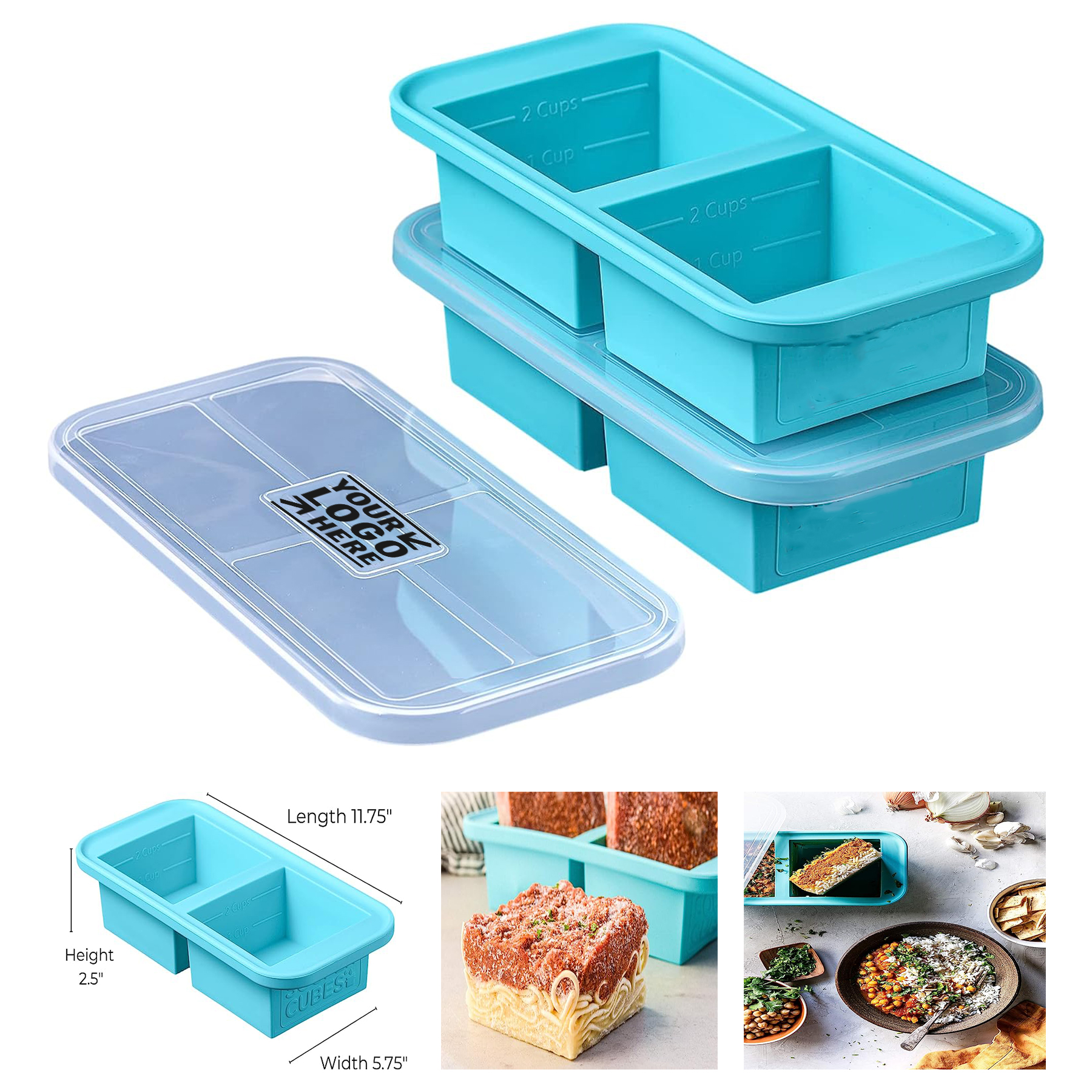 Silicone Freezer Tray with lid 1