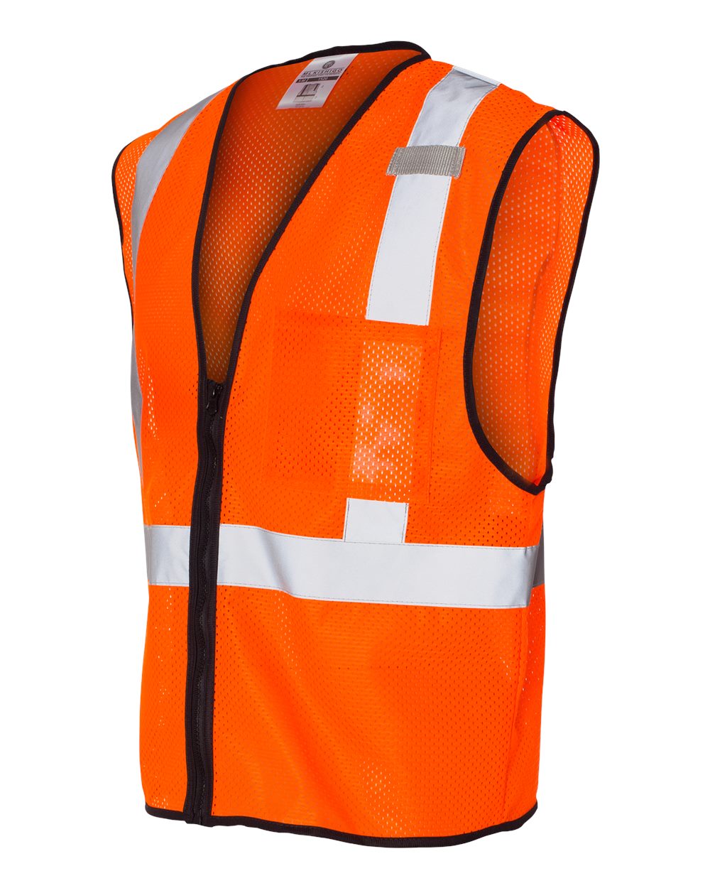 Unisex Single Pocket Zipper Mesh Class 2 Vest - 1519-1520 11