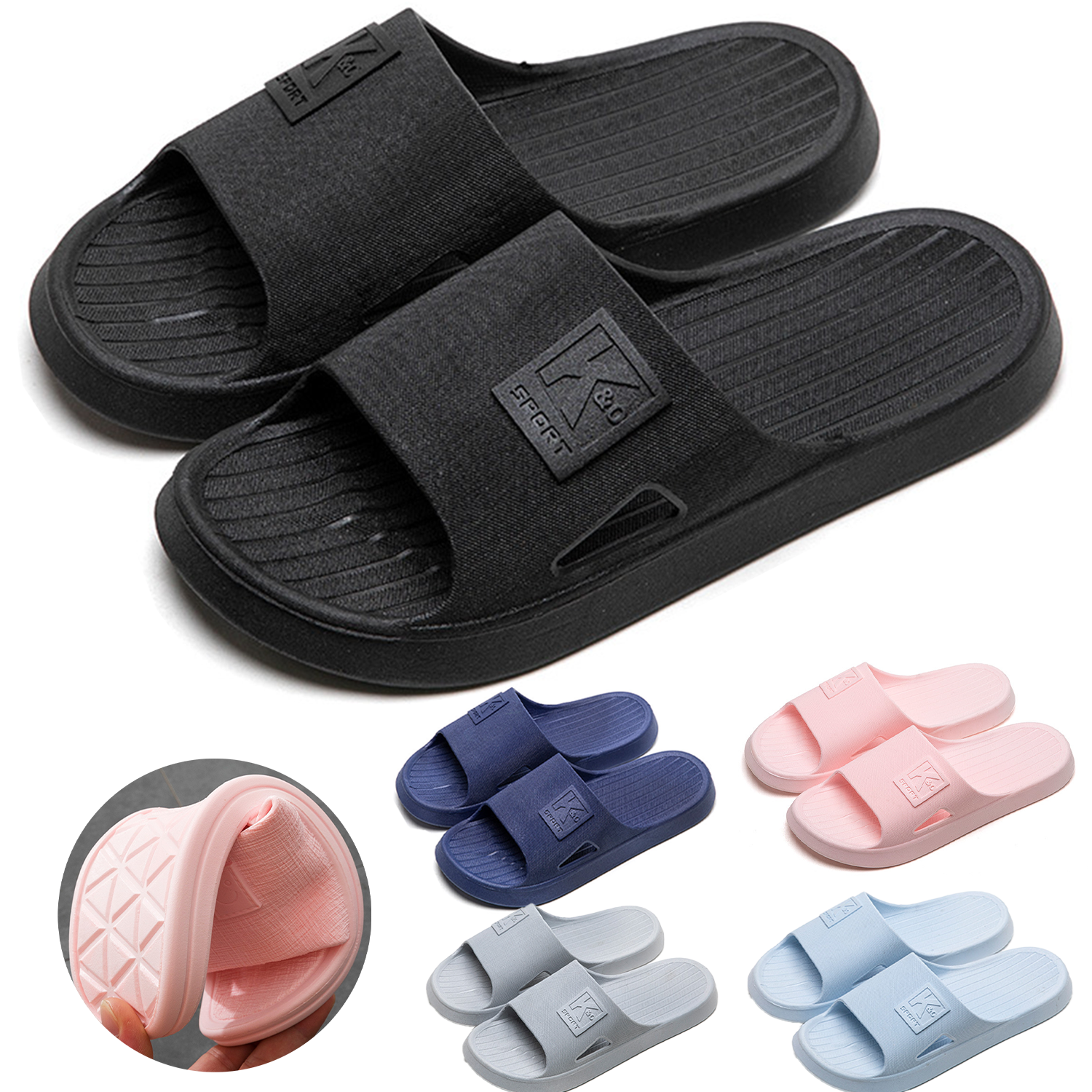 PVC Soft-Sole Home Slipper Sandals 2