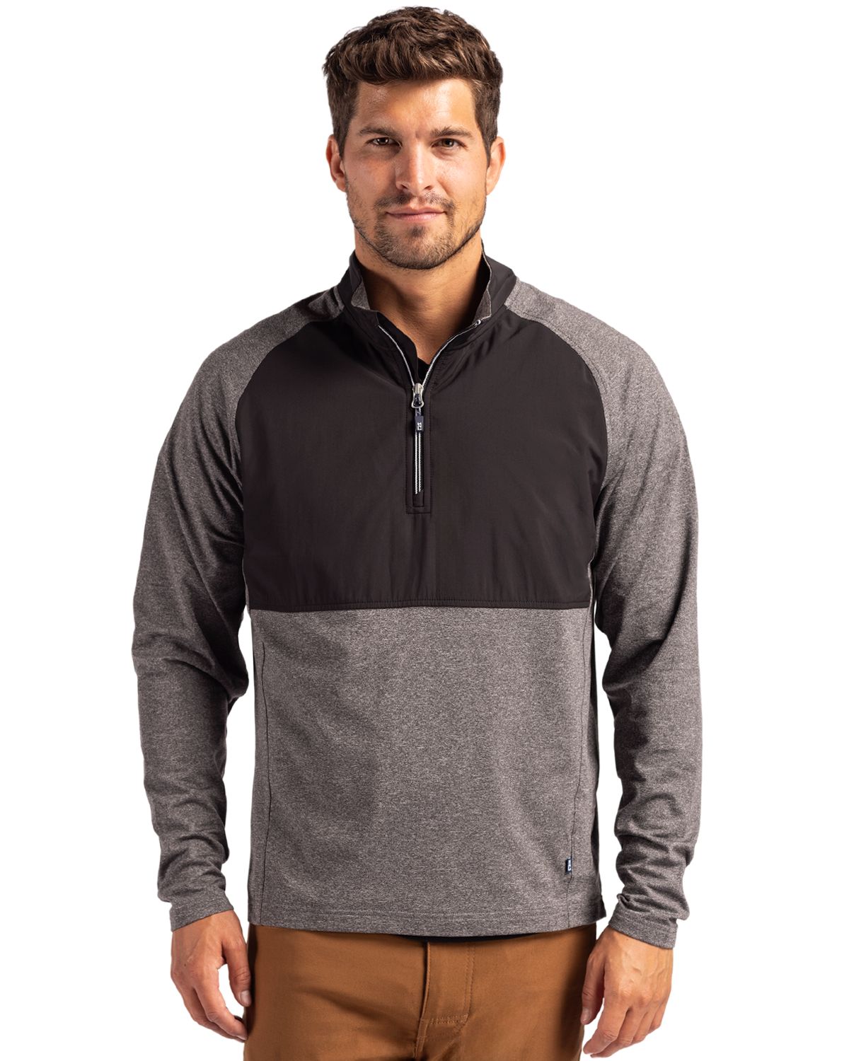 Cutter & Buck Adapt Eco Knit Hybrid Recycled Mens Quarter Zip 85