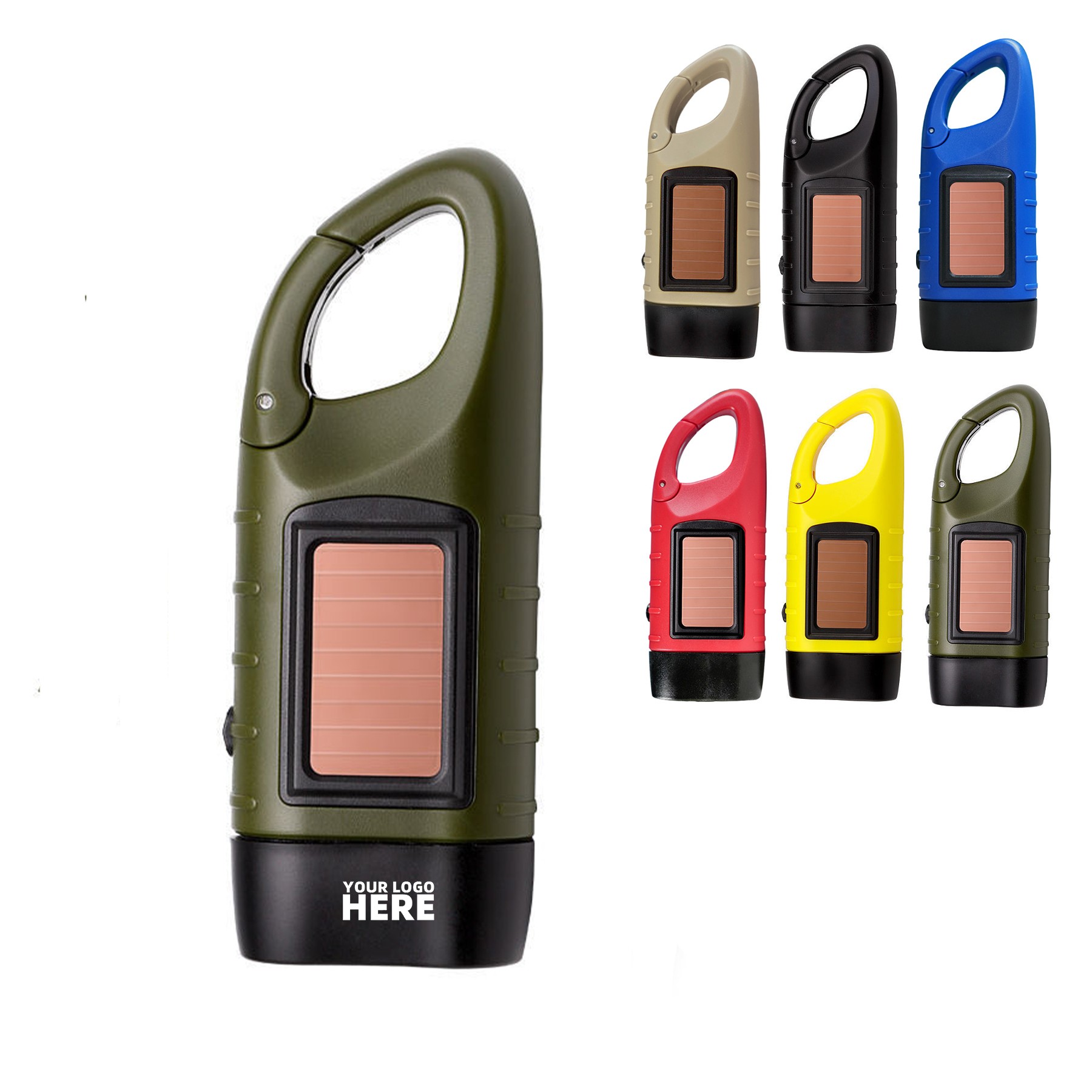 Hand Crank Solar Powered Flashlight
