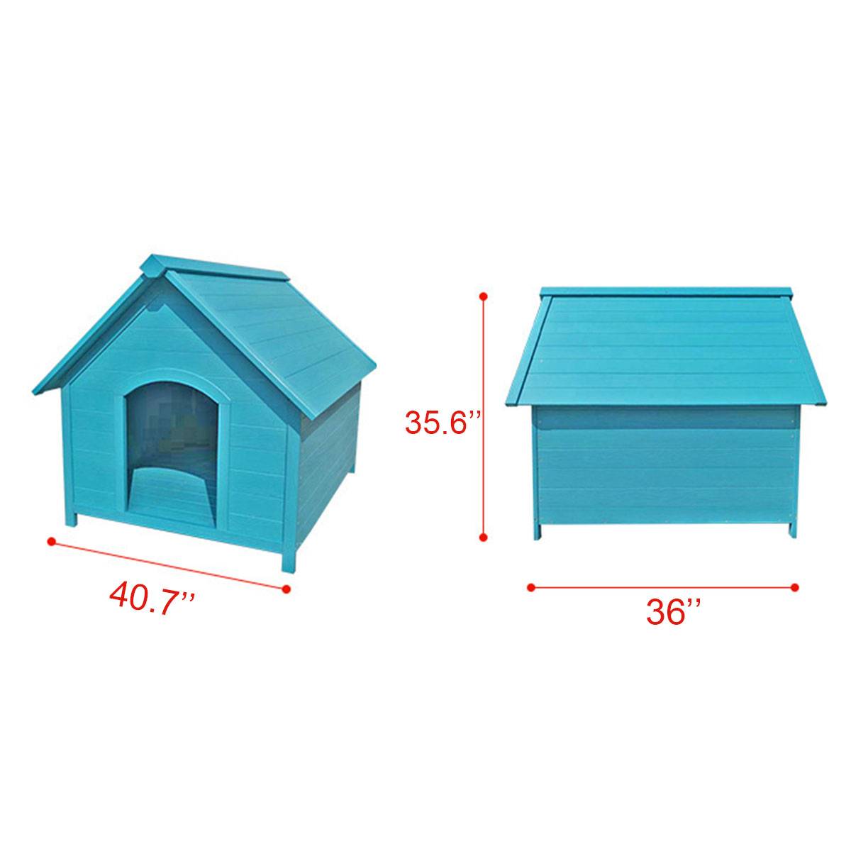 Imitative Wood Outdoor rainproof and sunproof pet house 3