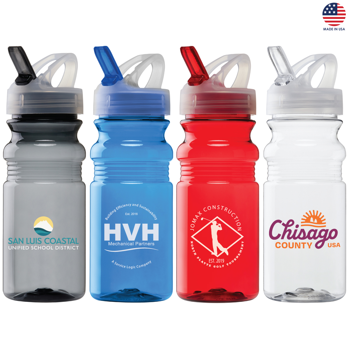 ON SALE! Concord 20 oz. PET Bike Bottle w/Flip Spout Lid 2
