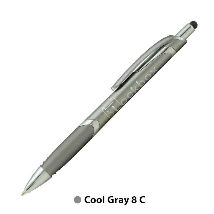 Spectrum Metallic with Stylus Plastic Pen (1 Color Imprint) 7