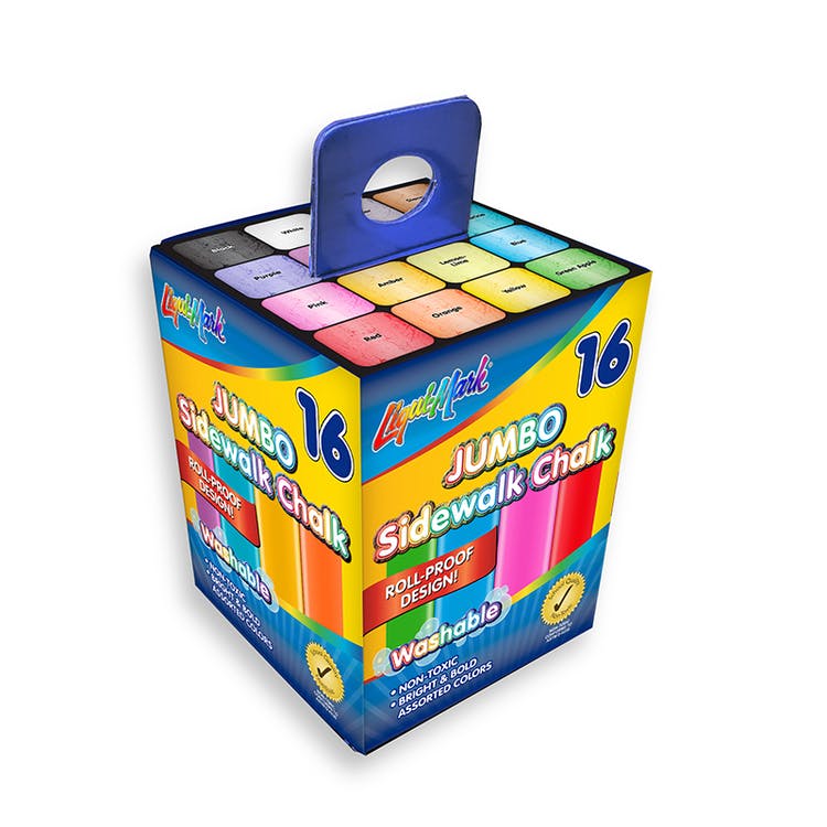 Jumbo Sidewalk Chalk - 16 Pieces 2