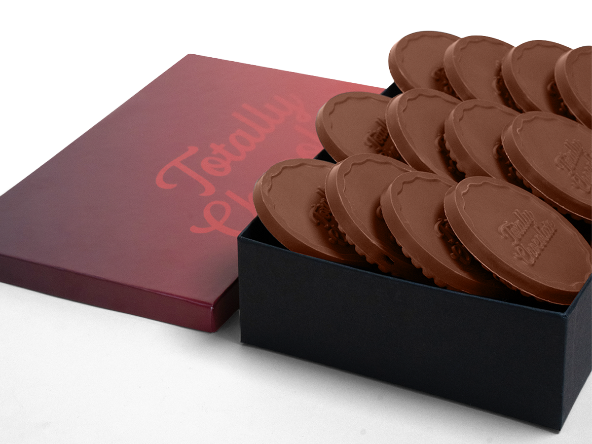 Gourmet 12-Piece Chocolate Shortbread Cookie Gift Set with Classic Custom Packaging