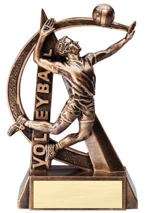 6-1/2" Ultra Action Male Volleyball Player Sports Resin 2