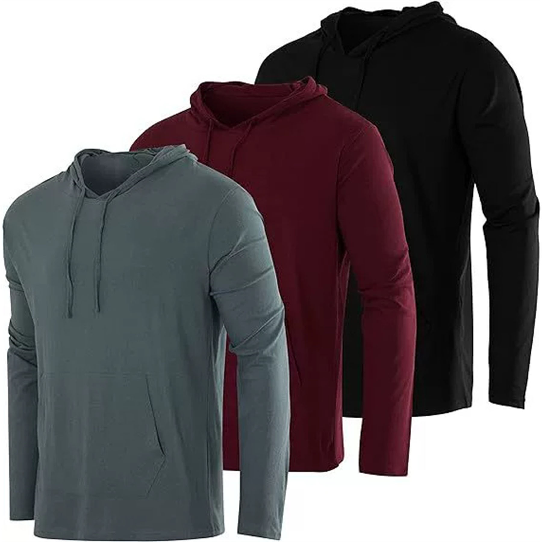 Men's Cotton Drawstring Hoodie, custom hoodie or sweatshirt with logo imprint 3