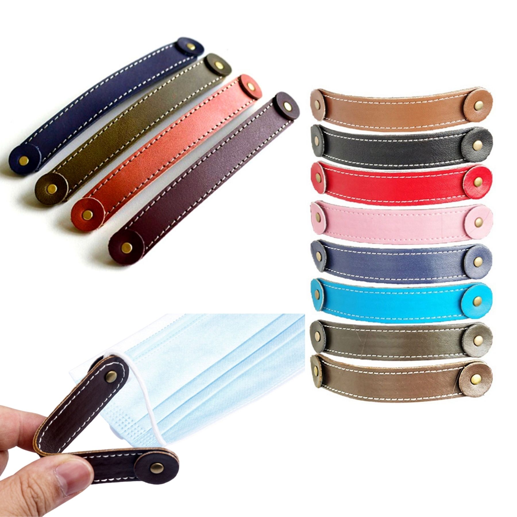 PU Mask Strap Extender With Buttons 2