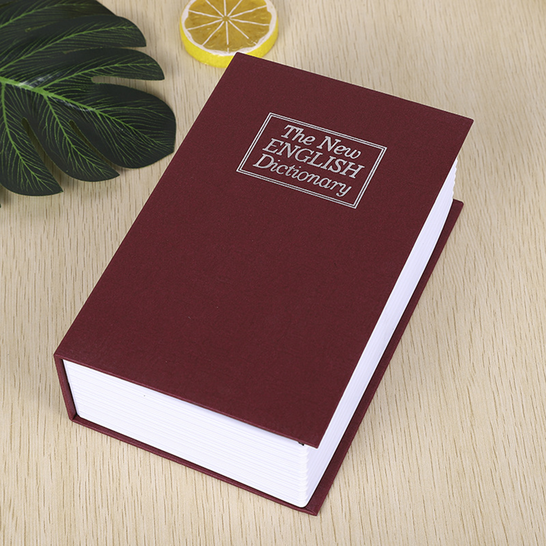 Book Shape Storage Box With Password 3