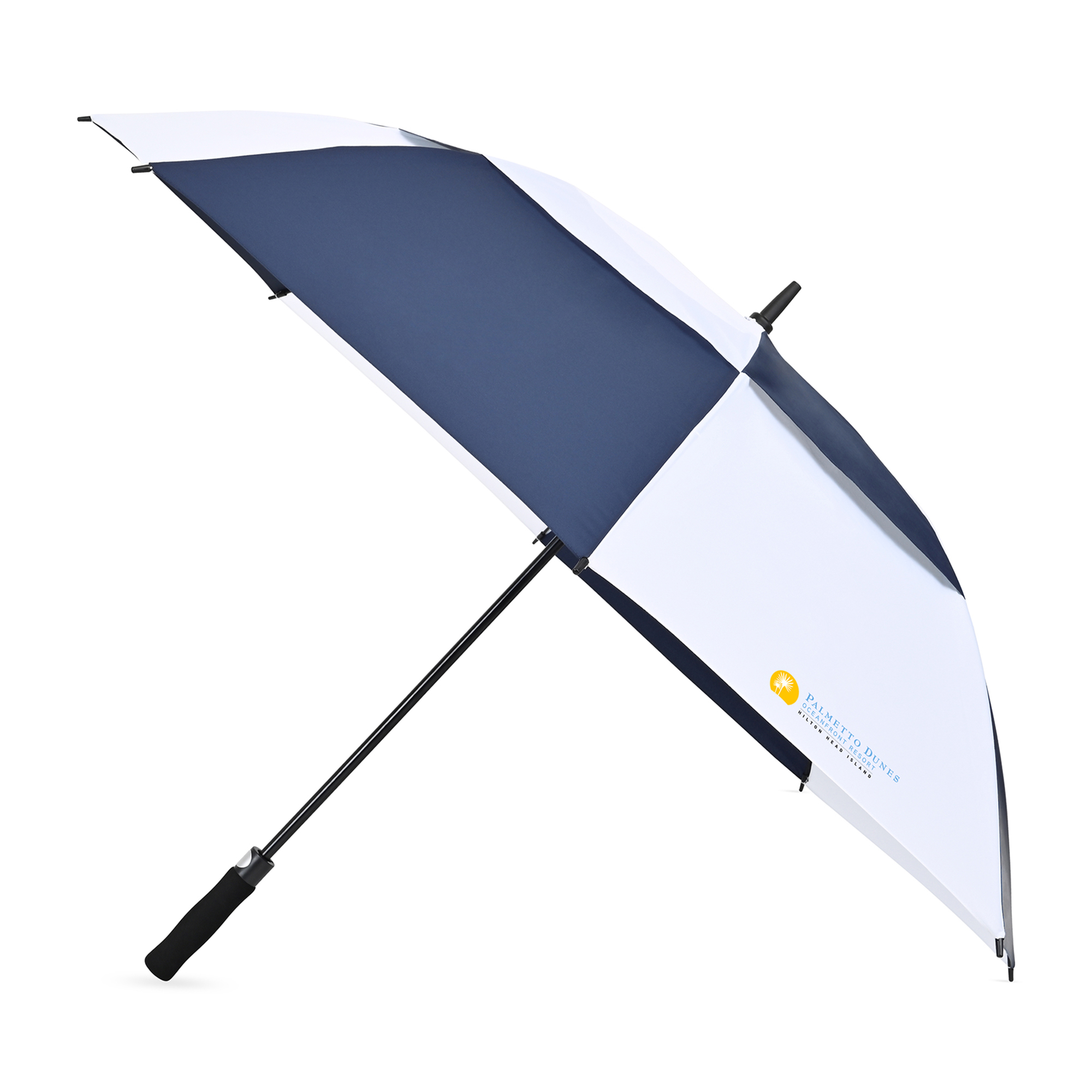 Elements 60" Recycled rPET Auto Open Dual Canopy Golf Umbrella 5