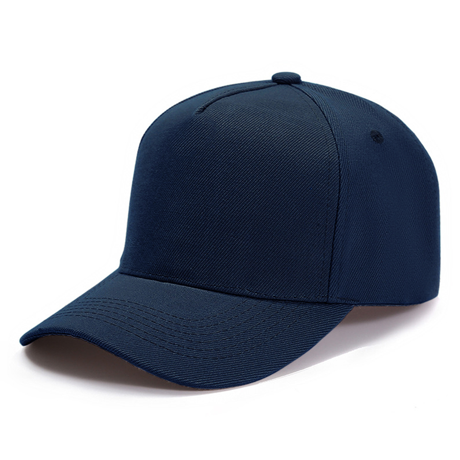 Stock Solid Color Polyester 5-Panel Cap 7