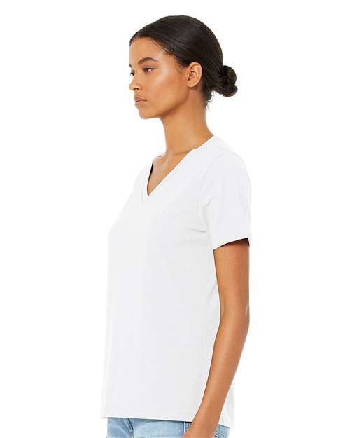 Women's Relaxed Heather CVC V-Neck Tee - 6405CVC 27