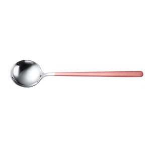 7.67 Inch Dual Color Silver Spoon With Round Head 4
