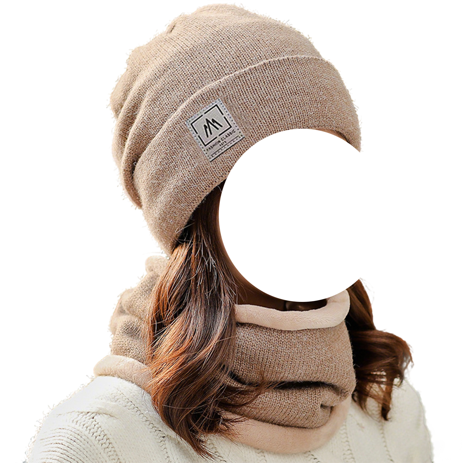 Cold-Resistant Knitted Hat and Neck Warmer Set 5