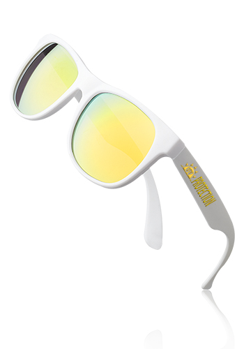 Color Lens Sunglasses w White Frames 5