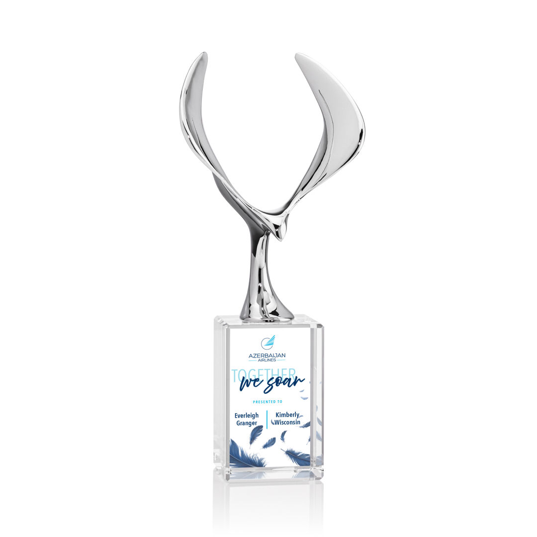 Maverick Eagle VividPrint™ Award on Lexington Base - Clear 4
