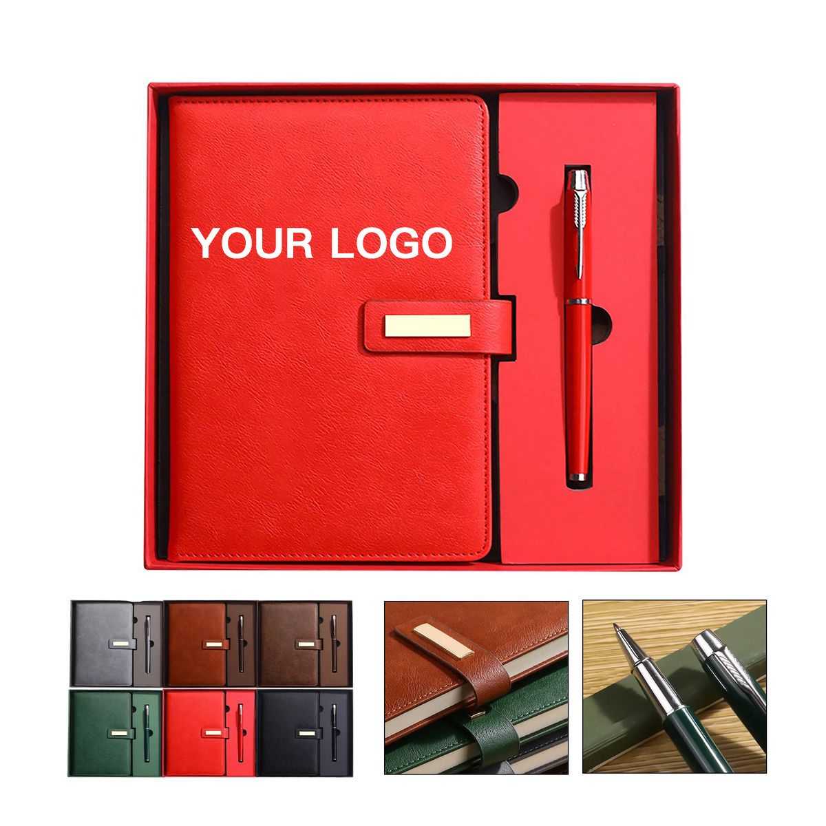 PU Leather A5 Notebook with Pen in Gift Packaging 8