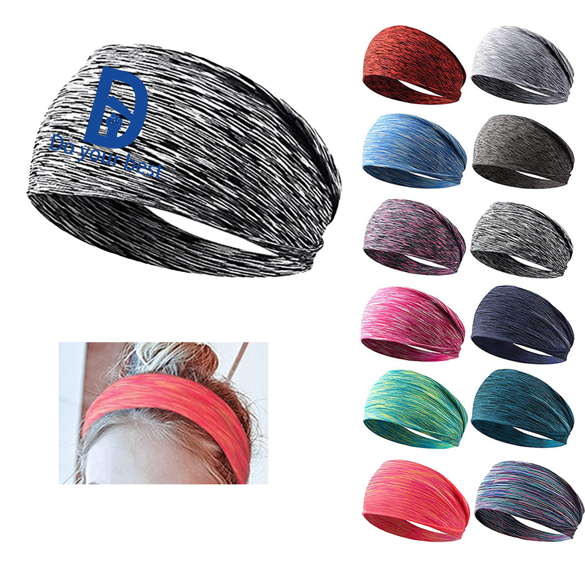 Workout Colours Headbands Non Slip 2