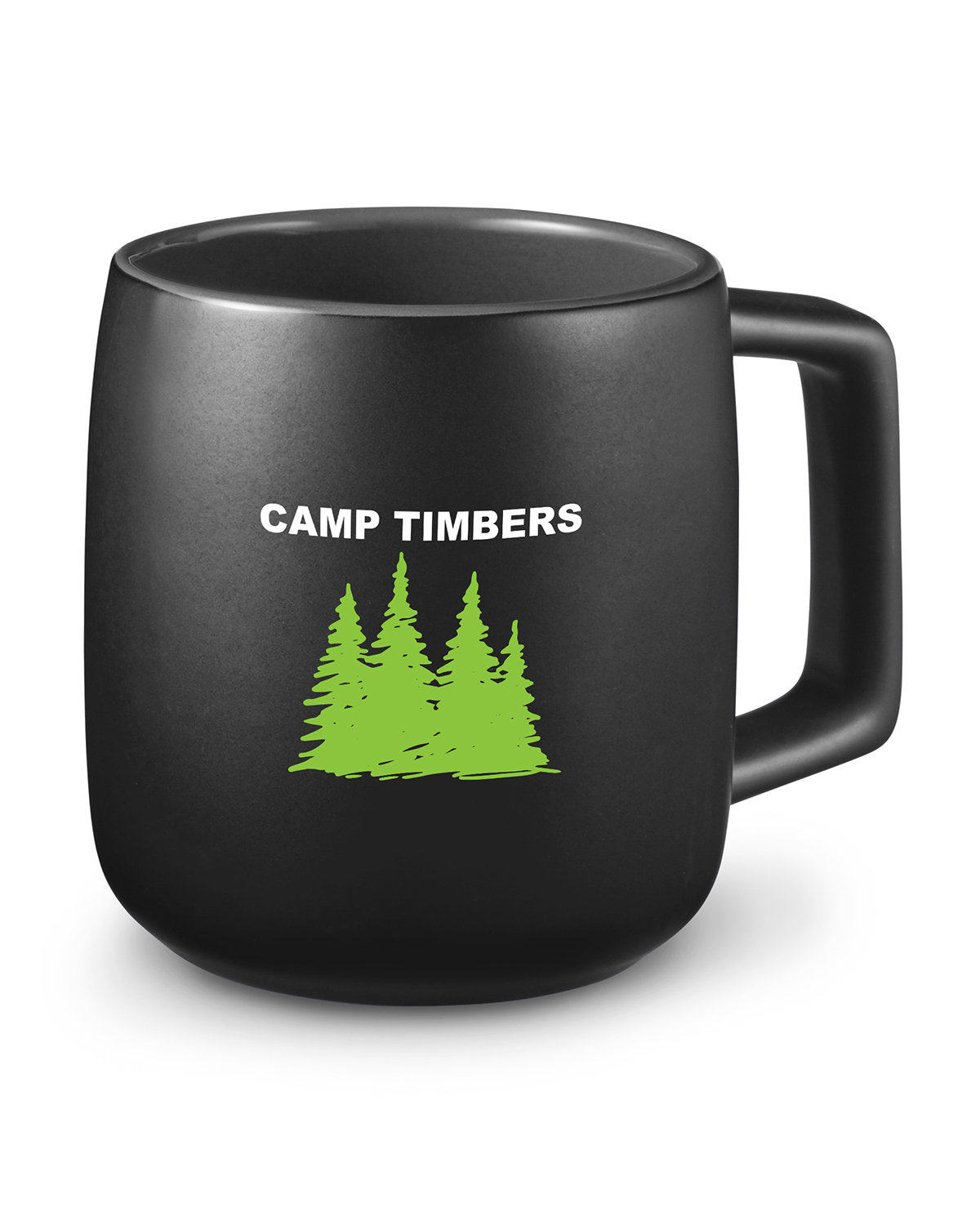 15 oz Geo Square Handle Ceramic Mug 2
