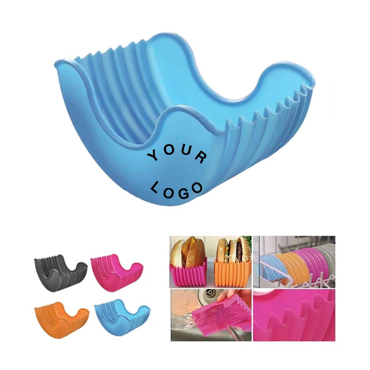 Reusable Silicone Burger Holder 1