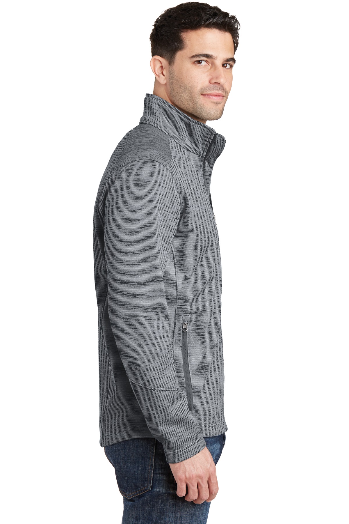 Port Authority Digi Stripe Fleece Jacket. F231 12