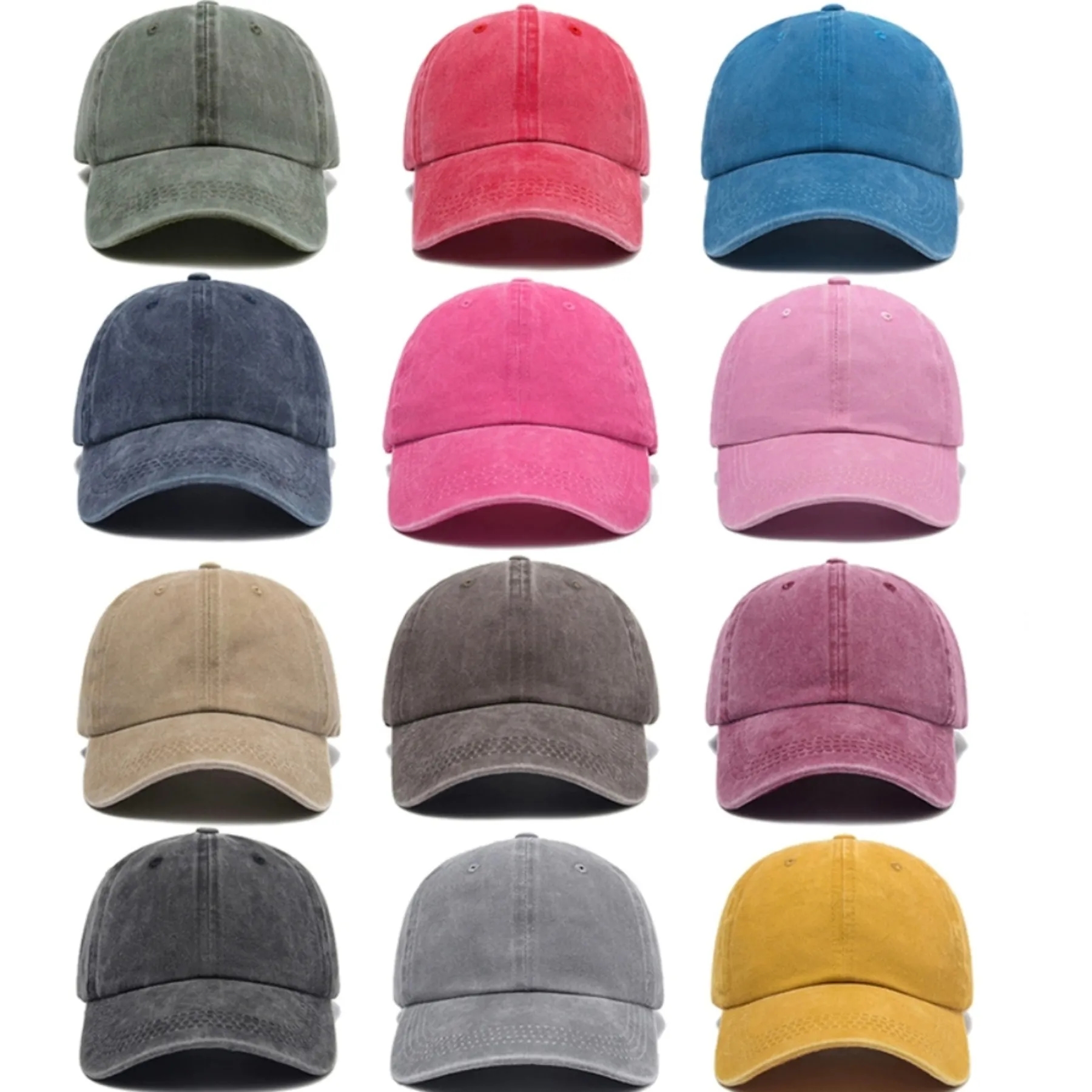 Vintage Washed Distressed Baseball Cap Style 9