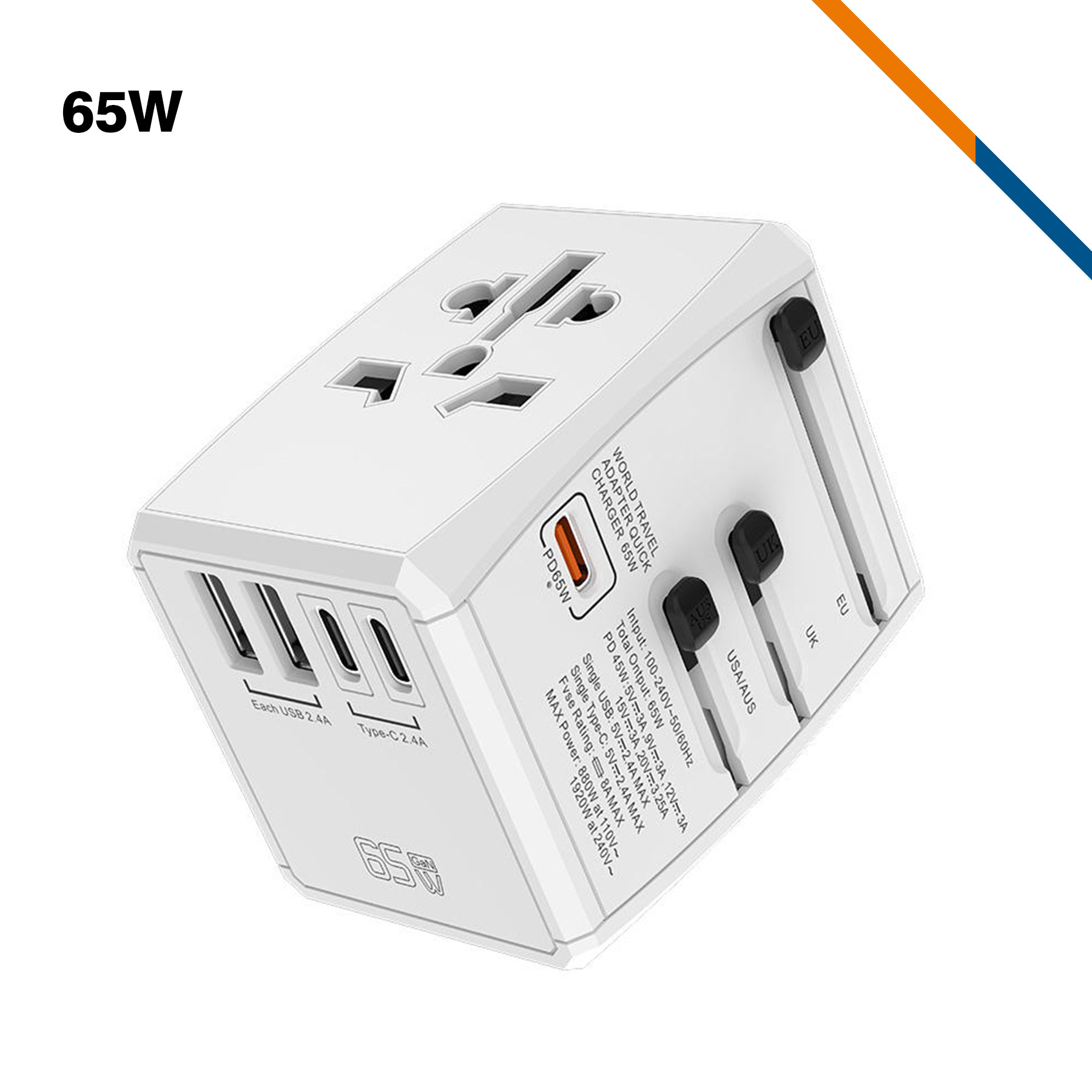 Plugez Fast Charging Universal Adapter 13