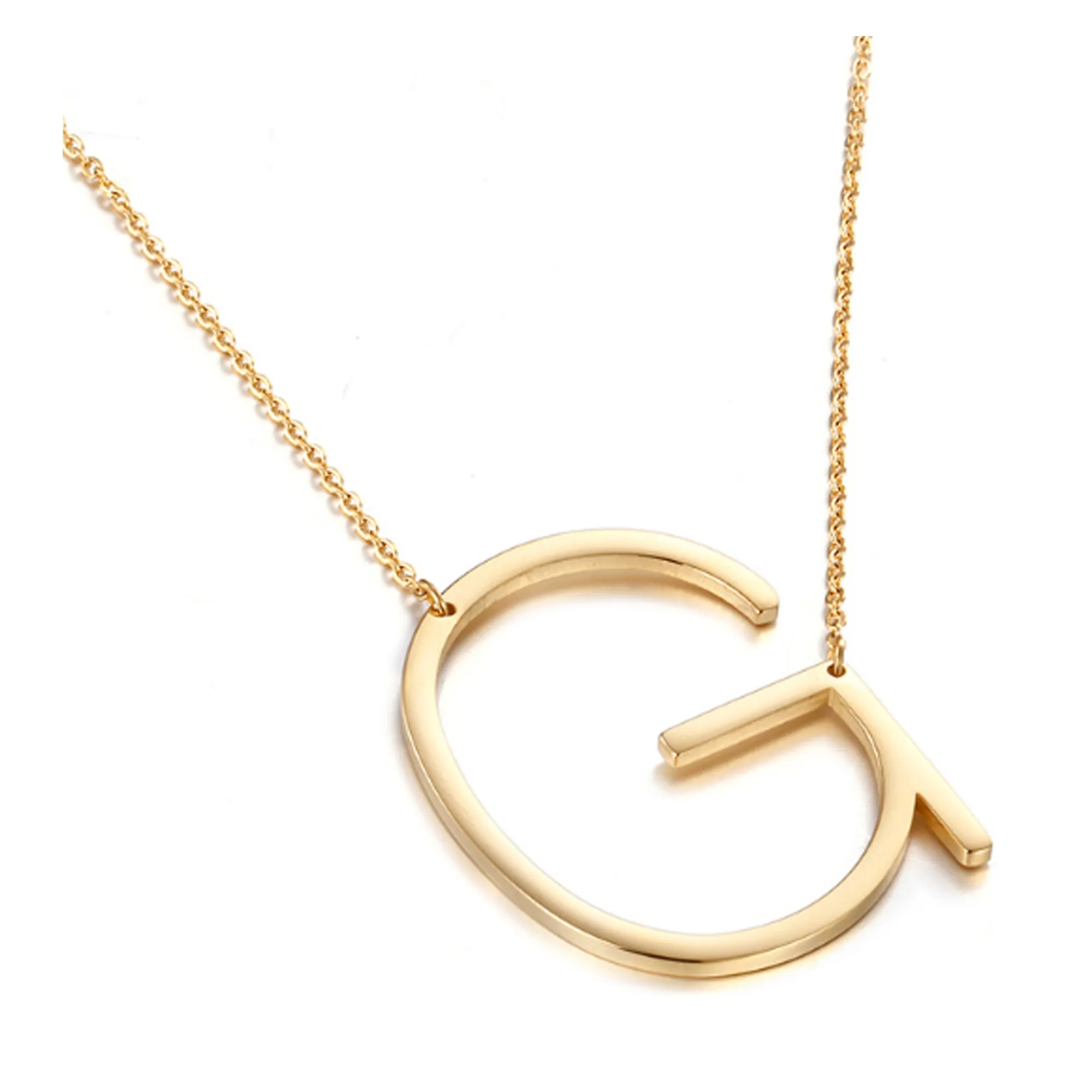 Letter Pendant Necklace 2