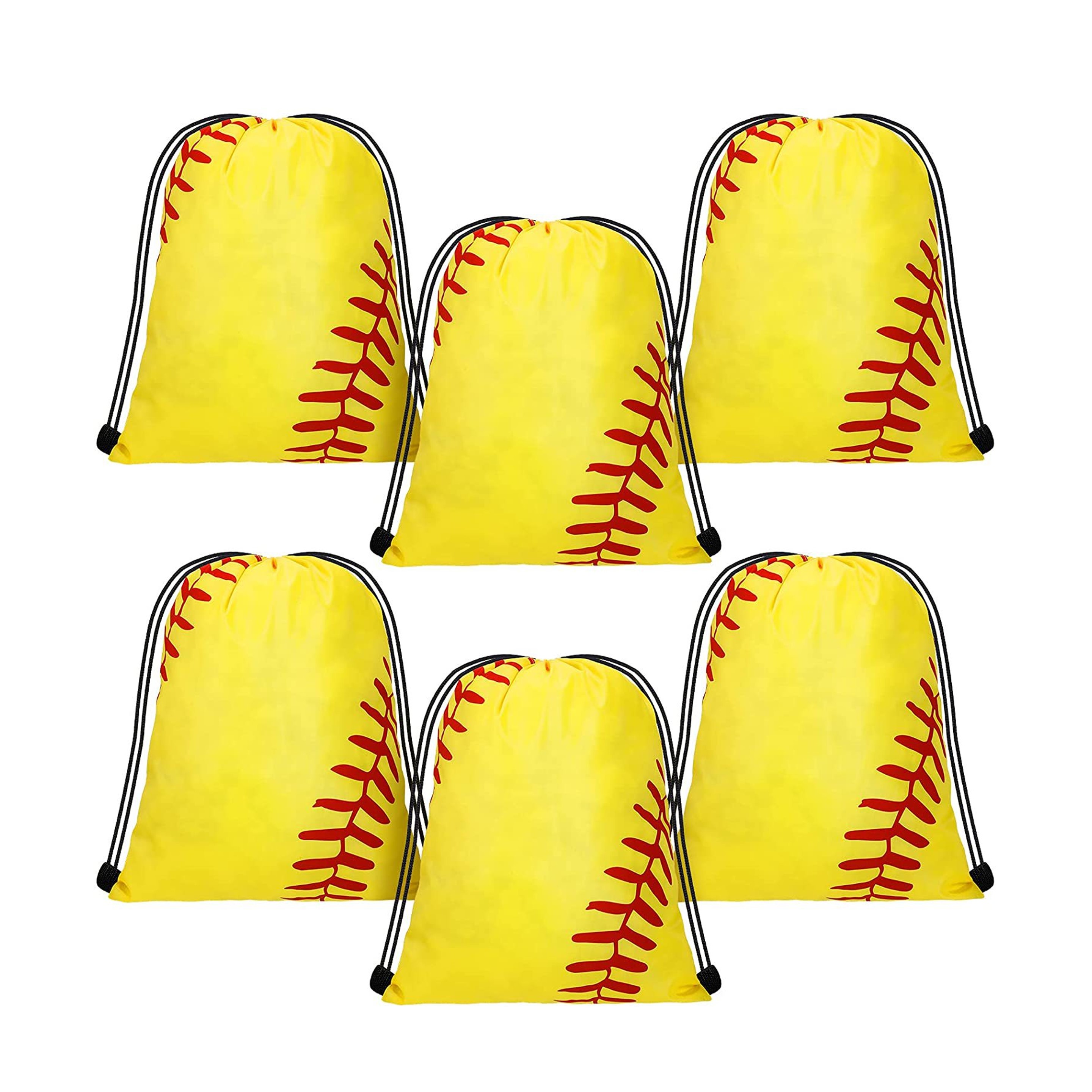 Softball Drawstring Bag (direct import) 4