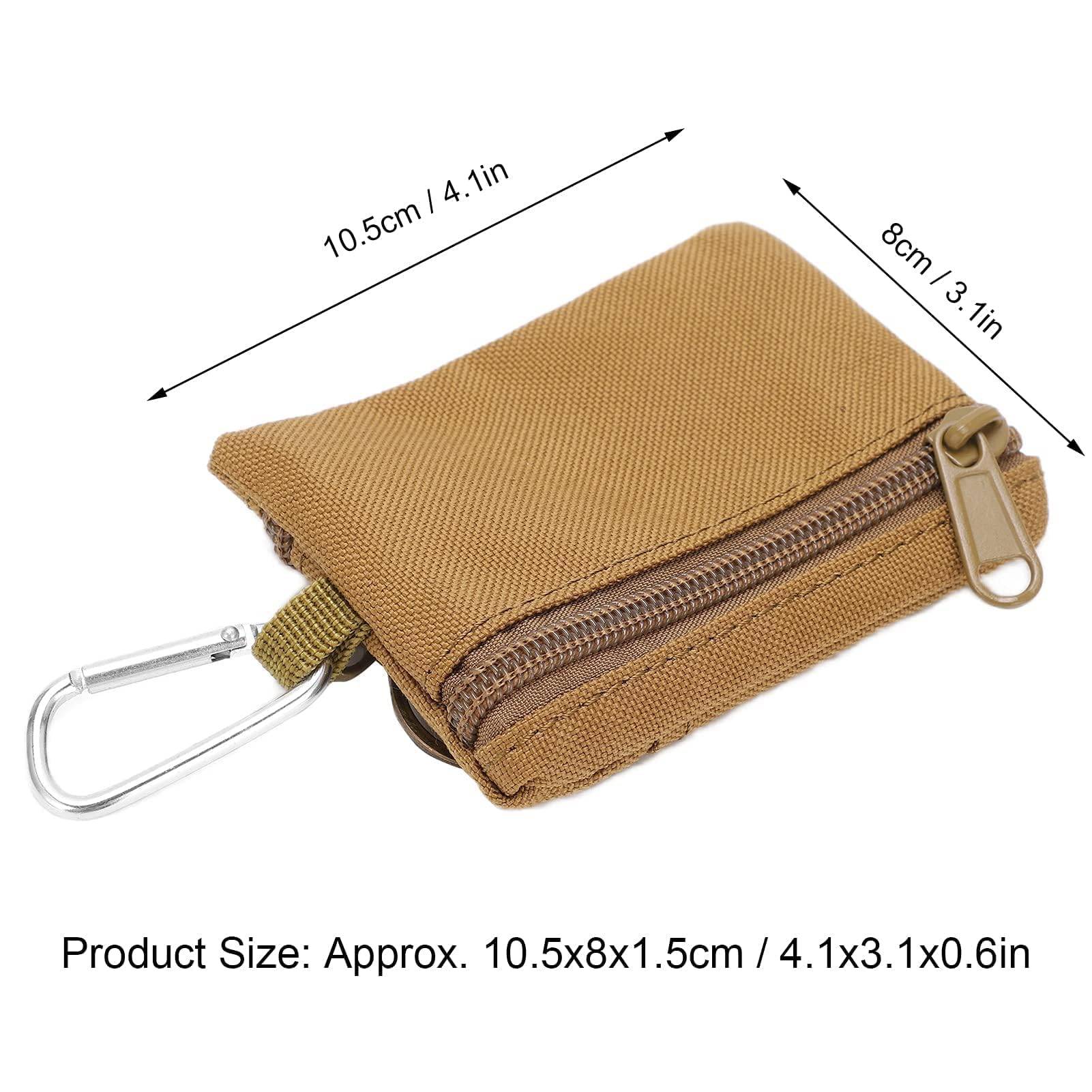 Mini Size EDC Utility Pouch Bag Waist Pack w/ Carabiner 7