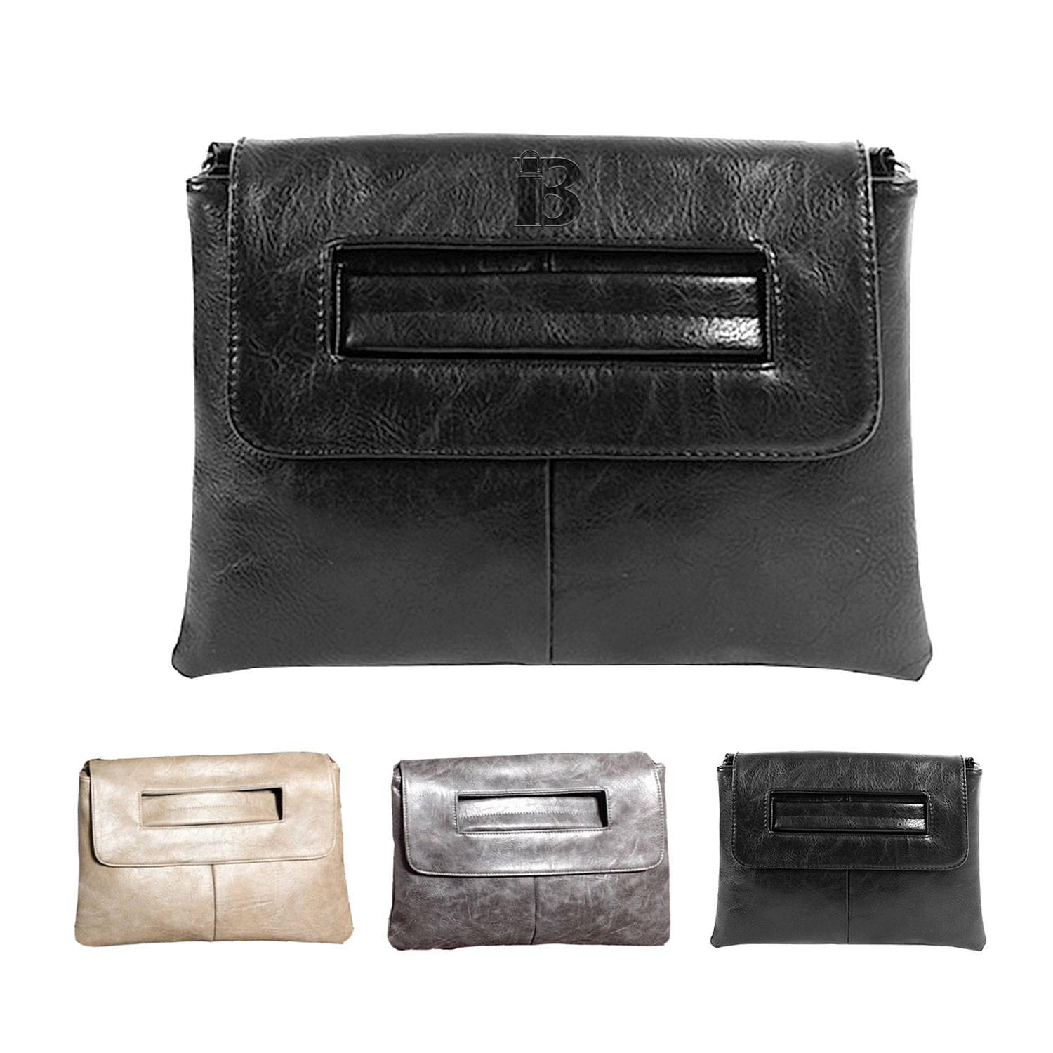 Large-capacity PU messenger bag 4